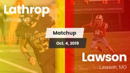 Matchup: Lathrop vs. Lawson  2019