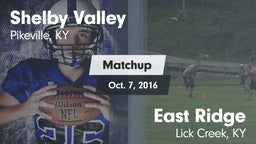 Matchup: Shelby Valley High S vs. East Ridge  2016