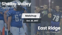 Matchup: Shelby Valley High S vs. East Ridge  2017