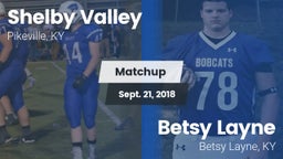 Matchup: Shelby Valley High S vs. Betsy Layne  2018