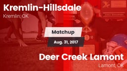 Matchup: Kremlin-Hillsdale vs. Deer Creek Lamont  2017