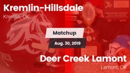 Matchup: Kremlin-Hillsdale vs. Deer Creek Lamont  2019