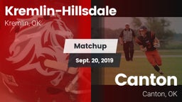 Matchup: Kremlin-Hillsdale vs. Canton  2019