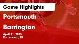 Portsmouth  vs Barrington  Game Highlights - April 21, 2023