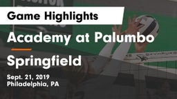 Academy at Palumbo  vs Springfield Game Highlights - Sept. 21, 2019