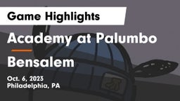 Academy at Palumbo  vs Bensalem  Game Highlights - Oct. 6, 2023