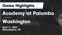 Academy at Palumbo  vs Washington  Game Highlights - April 11, 2024