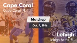Matchup: Cape Coral vs. Lehigh  2016