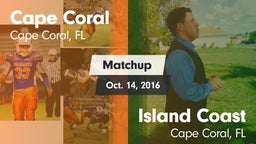 Matchup: Cape Coral vs. Island Coast  2016