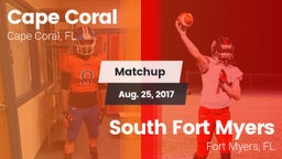 Matchup: Cape Coral vs. South Fort Myers  2017