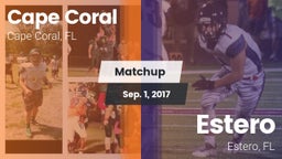 Matchup: Cape Coral vs. Estero  2017