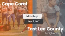 Matchup: Cape Coral vs. East Lee County  2017