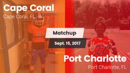 Matchup: Cape Coral vs. Port Charlotte  2017