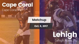 Matchup: Cape Coral vs. Lehigh  2017