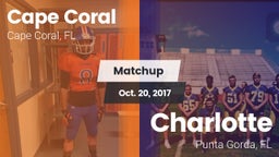 Matchup: Cape Coral vs. Charlotte  2017