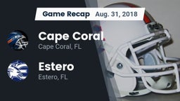 Recap: Cape Coral  vs. Estero  2018