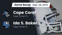 Recap: Cape Coral  vs. Ida S. Baker  2018