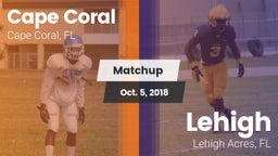 Matchup: Cape Coral vs. Lehigh  2018