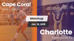 Matchup: Cape Coral vs. Charlotte  2018