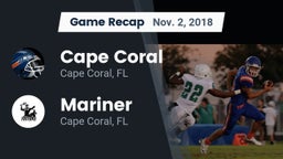 Recap: Cape Coral  vs. Mariner  2018