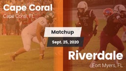 Matchup: Cape Coral vs. Riverdale  2020