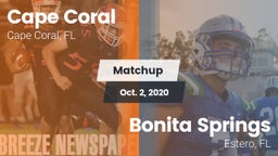 Matchup: Cape Coral vs. Bonita Springs  2020