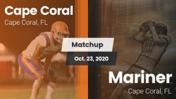 Matchup: Cape Coral vs. Mariner  2020