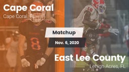 Matchup: Cape Coral vs. East Lee County  2020