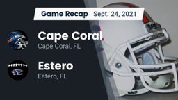 Recap: Cape Coral  vs. Estero  2021