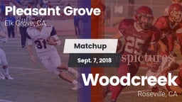 Matchup: Pleasant Grove vs. Woodcreek  2018