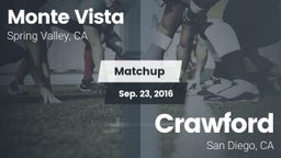 Matchup: Monte Vista vs. Crawford  2016