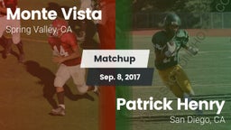 Matchup: Monte Vista vs. Patrick Henry  2017