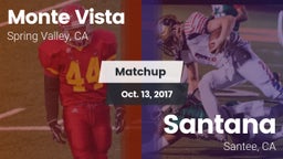 Matchup: Monte Vista vs. Santana  2017