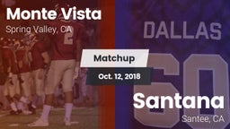 Matchup: Monte Vista vs. Santana  2018
