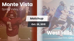 Matchup: Monte Vista vs. West Hills  2018