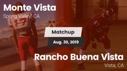 Matchup: Monte Vista vs. Rancho Buena Vista  2019