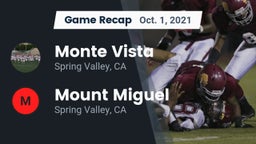 Recap: Monte Vista  vs. Mount Miguel  2021