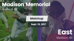 Matchup: Madison Memorial vs. East  2017