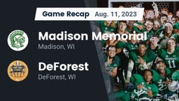 Recap: Madison Memorial  vs. DeForest  2023