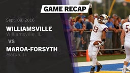 Recap: Williamsville  vs. Maroa-Forsyth  2016