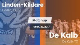 Matchup: Linden-Kildare vs. De Kalb  2017
