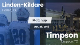 Matchup: Linden-Kildare vs. Timpson  2019