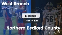 Matchup: West Branch vs. Northern Bedford County  2018