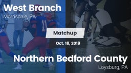 Matchup: West Branch vs. Northern Bedford County  2019