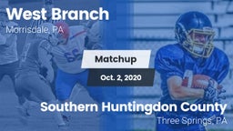 Matchup: West Branch vs. Southern Huntingdon County  2020