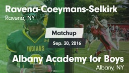 Matchup: Ravena-Coeymans-Selk vs. Albany Academy for Boys  2016