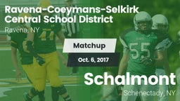 Matchup: Ravena-Coeymans-Selk vs. Schalmont  2017