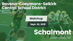 Matchup: Ravena-Coeymans-Selk vs. Schalmont  2018