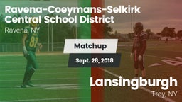 Matchup: Ravena-Coeymans-Selk vs. Lansingburgh  2018