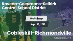 Matchup: Ravena-Coeymans-Selk vs. Cobleskill-Richmondville  2019